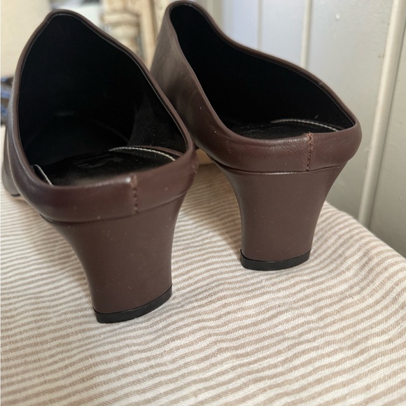 Staud Wally Espresso Brown Leather Mules - Picture 6 of 9